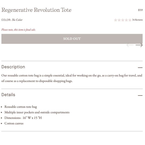 NEW Christy Dawn Regenerative Revolution Tote – BOGO! - Picture 3 of 4